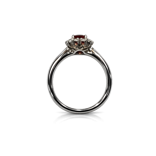 Anello oro Rubino 1.00 ct e Diamanti Naturali