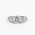 Three-Stone with Pavé Band